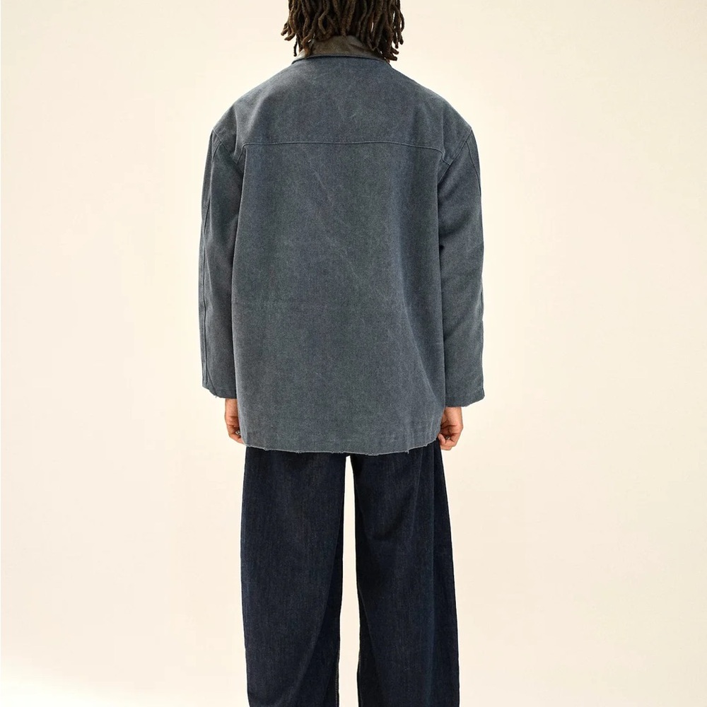 Beaulares designer wrangler Jacket with Contrast Collar - Picture 5 of 7